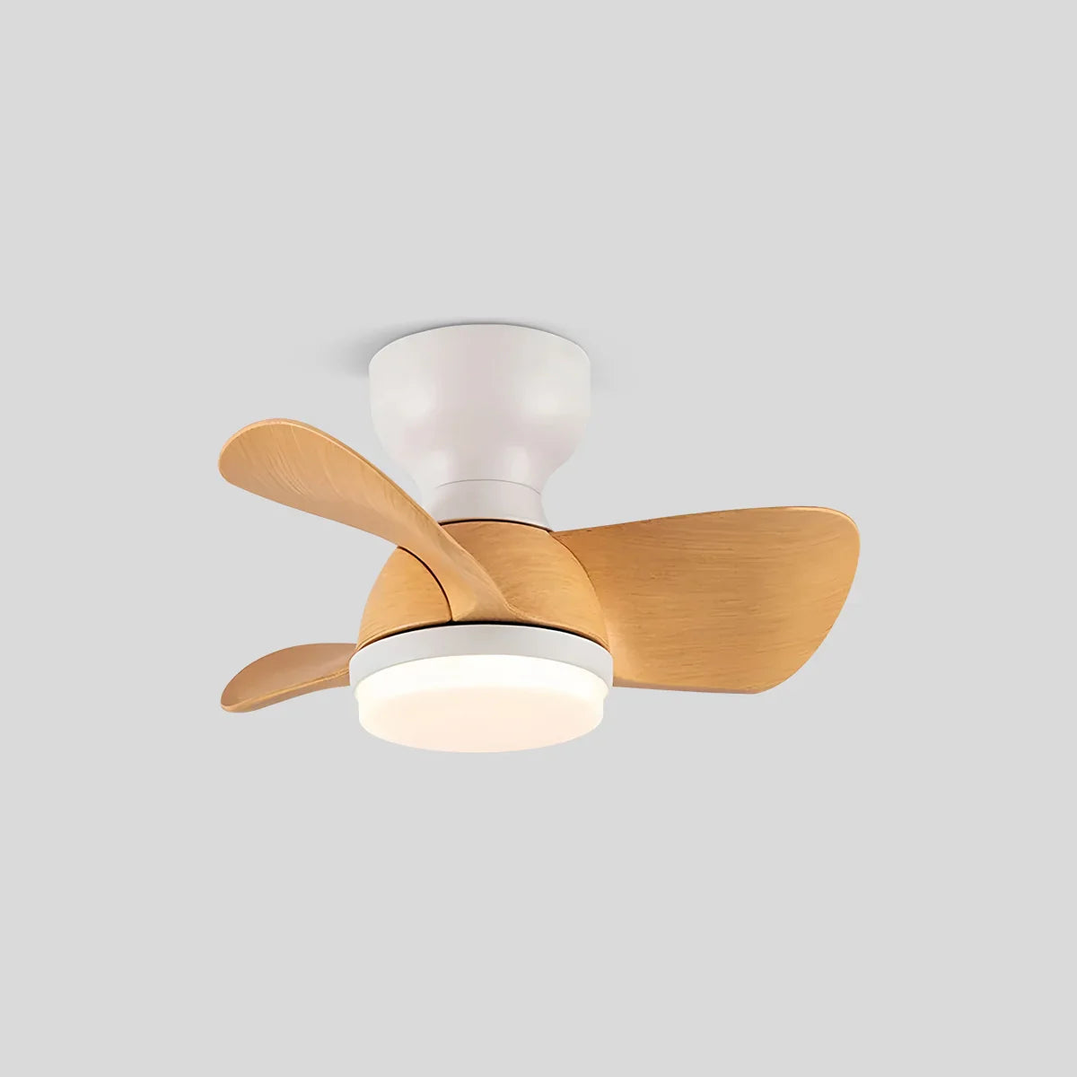 flairel Small Flush Mount Ceiling Fan with Light