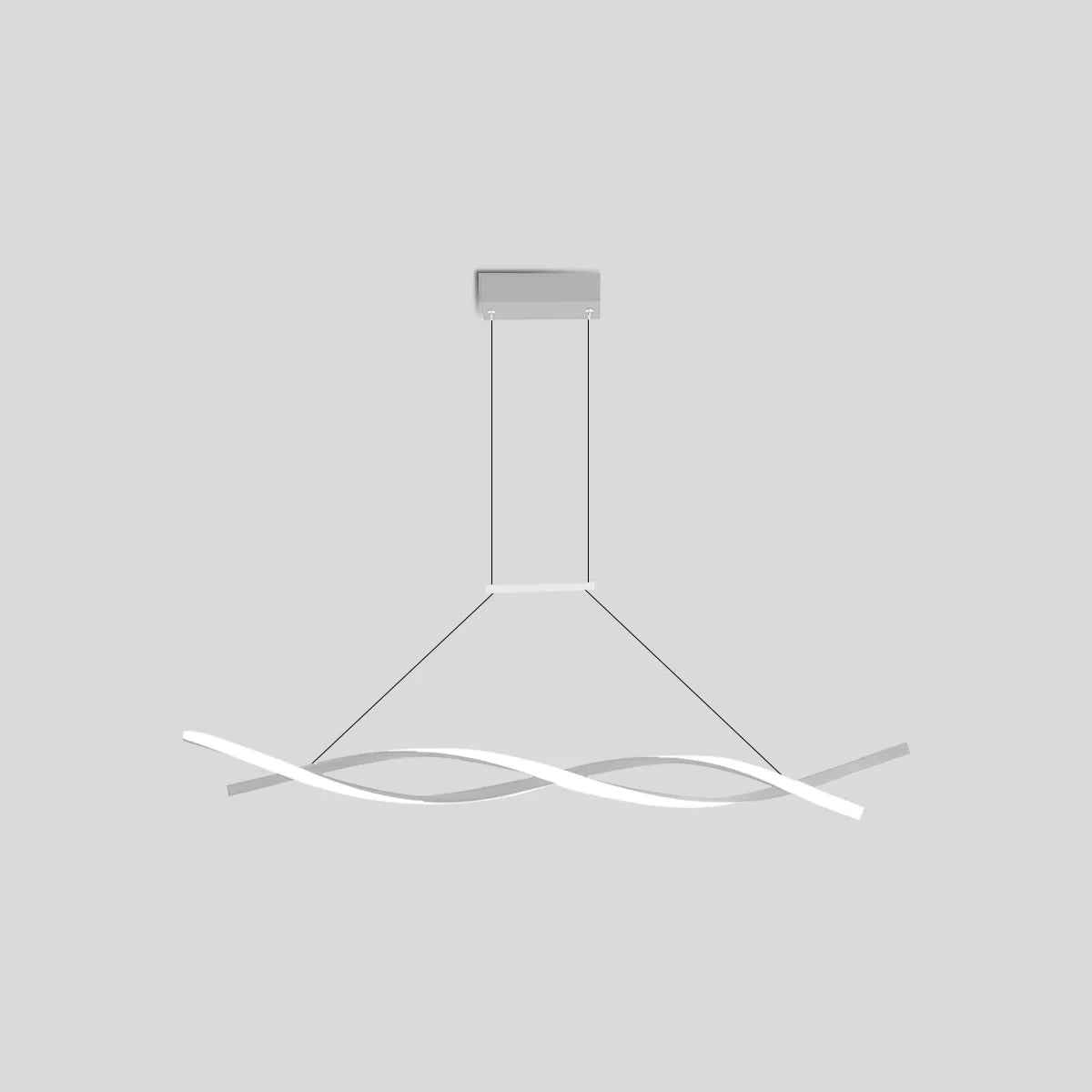 flairel LED Linear Wave Chandelier for Dining Room