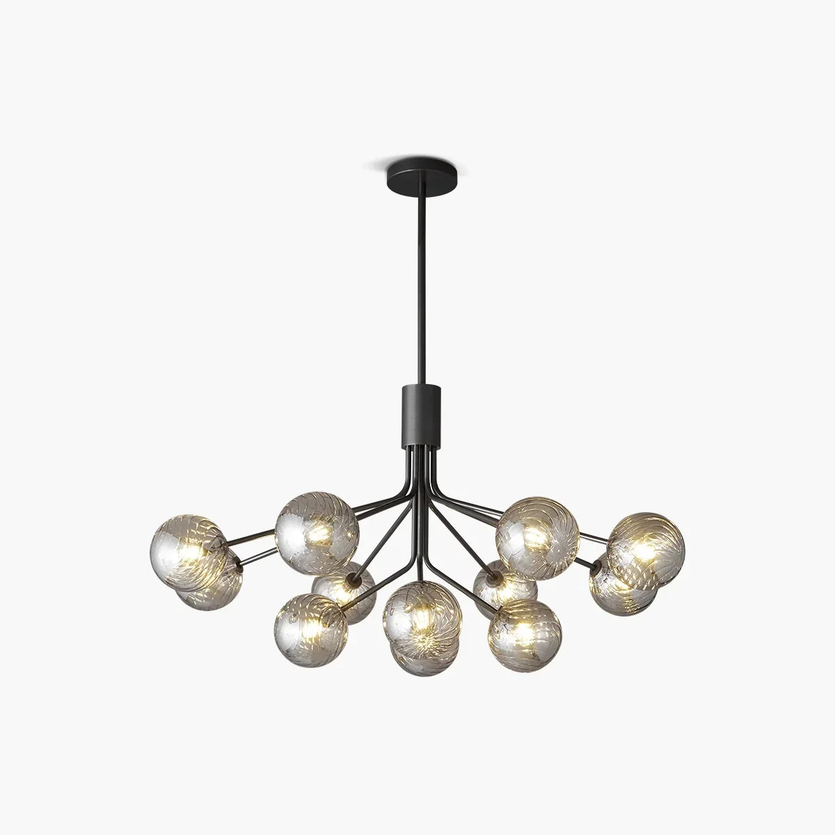 flairel All Copper Magic Bean Glass Chandelier