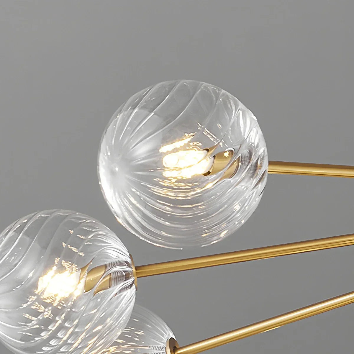 flairel All Copper Magic Bean Glass Chandelier
