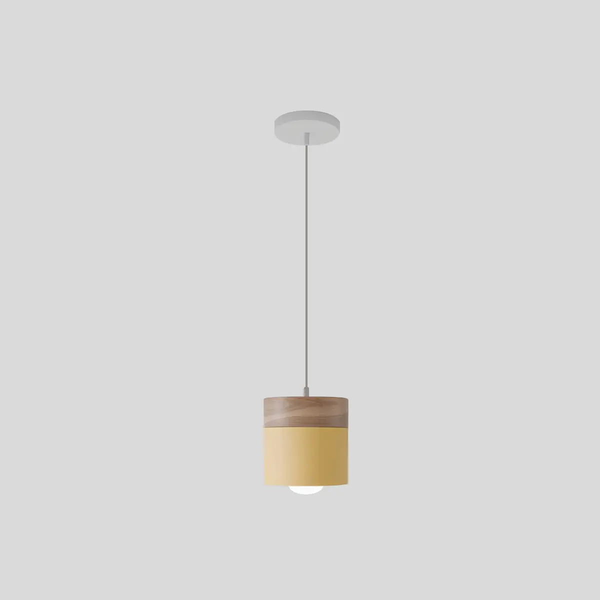 flairel Laetus Modern Wood Accent Pendant Light