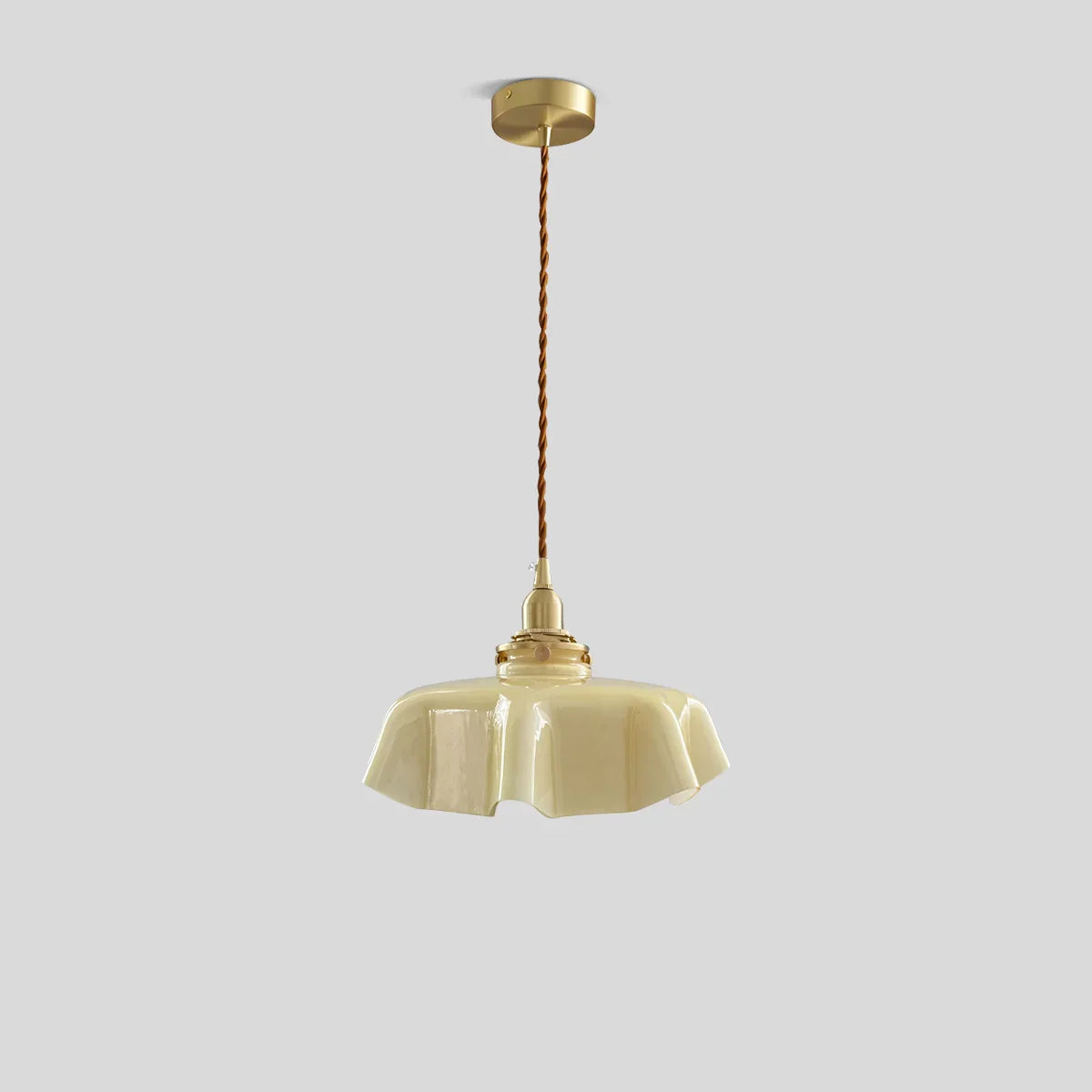 flairel Retro Coloured Glass Pendant Light for Kitchen