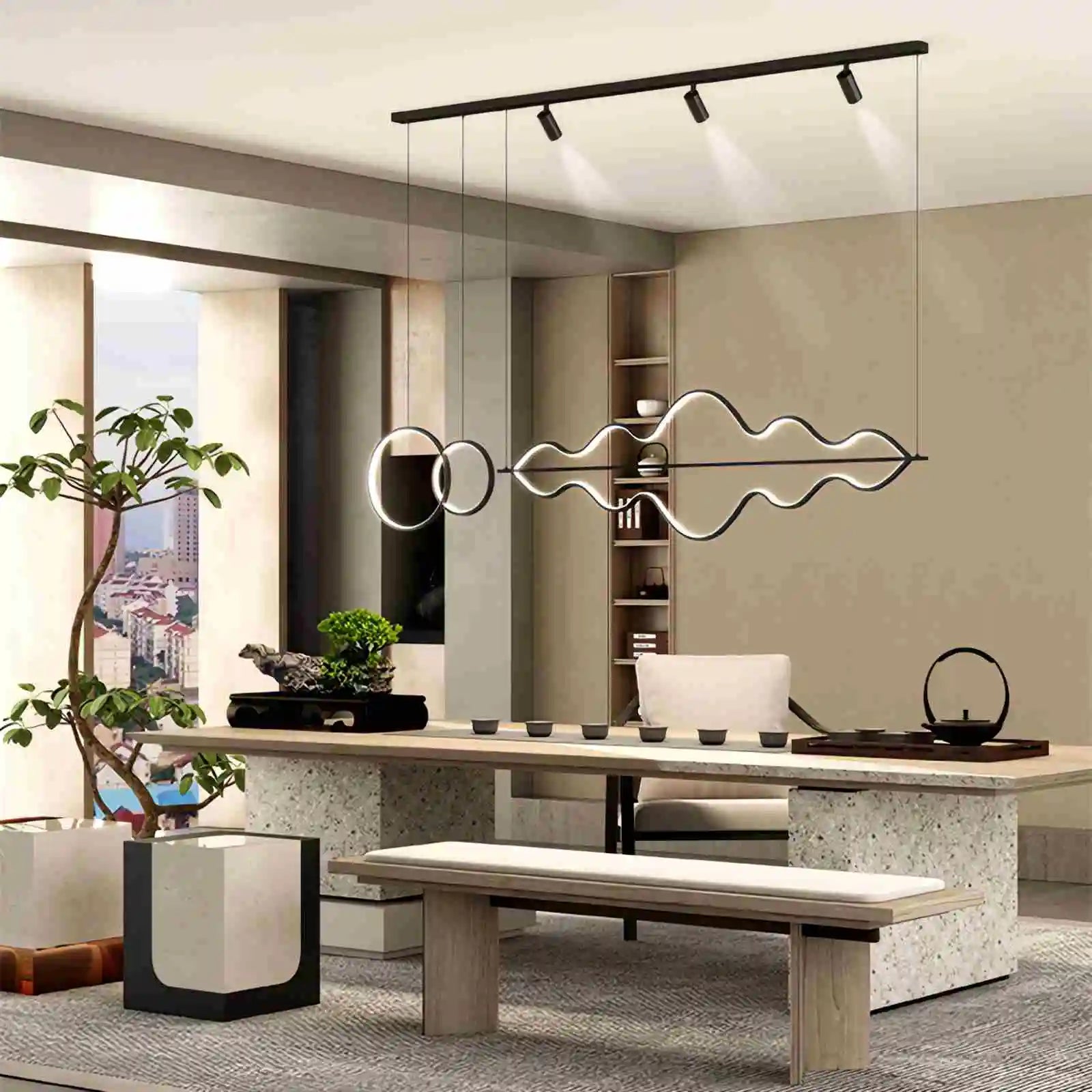 flairel Creative Personality Bar Pendant Light for Dining Areas