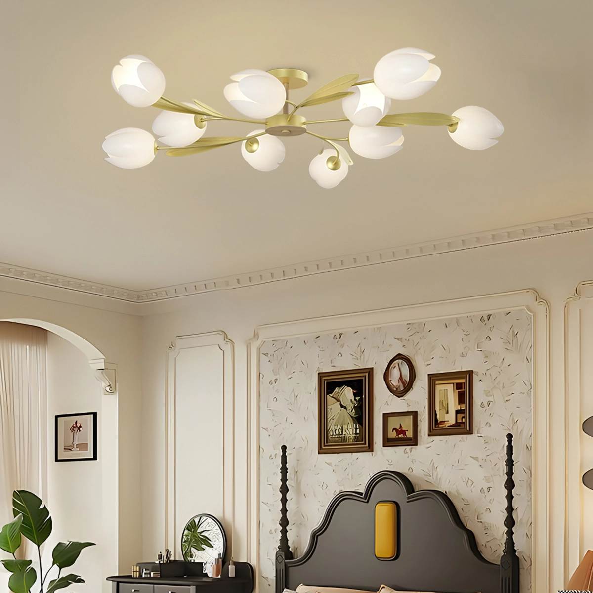 flairel Magnolia Bud Living Room Chandelier
