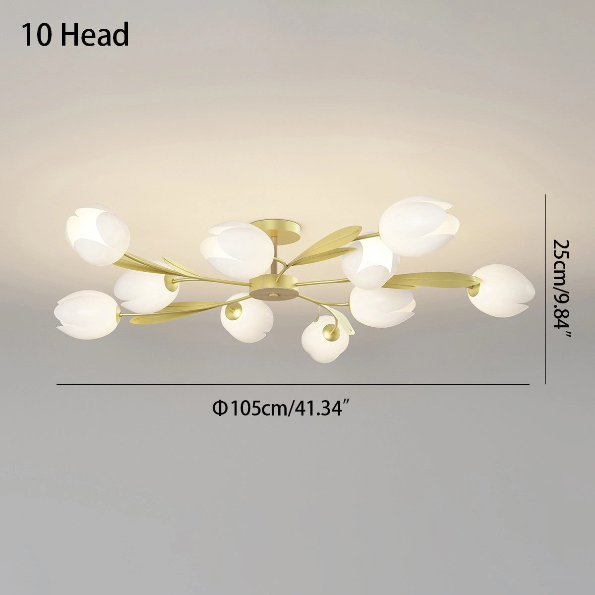 flairel Magnolia Bud Living Room Chandelier
