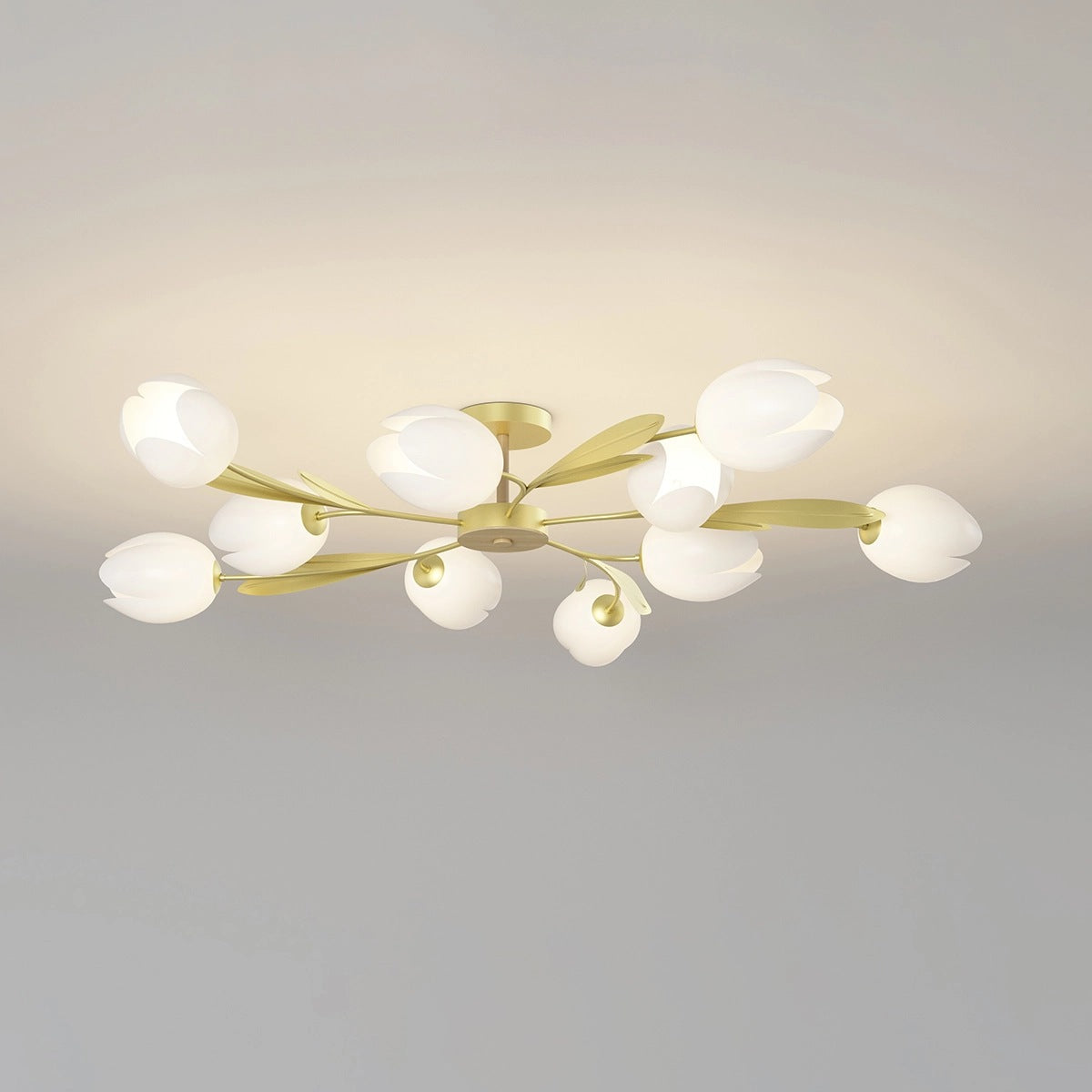 flairel Magnolia Bud Living Room Chandelier