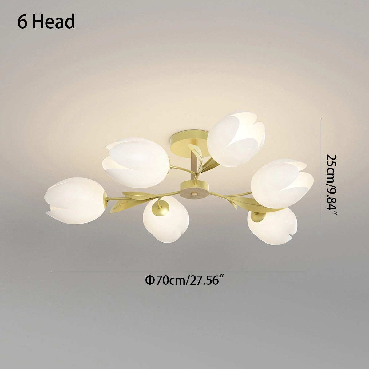 flairel Magnolia Bud Living Room Chandelier