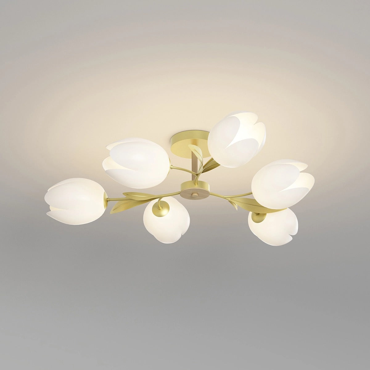 flairel Magnolia Bud Living Room Chandelier