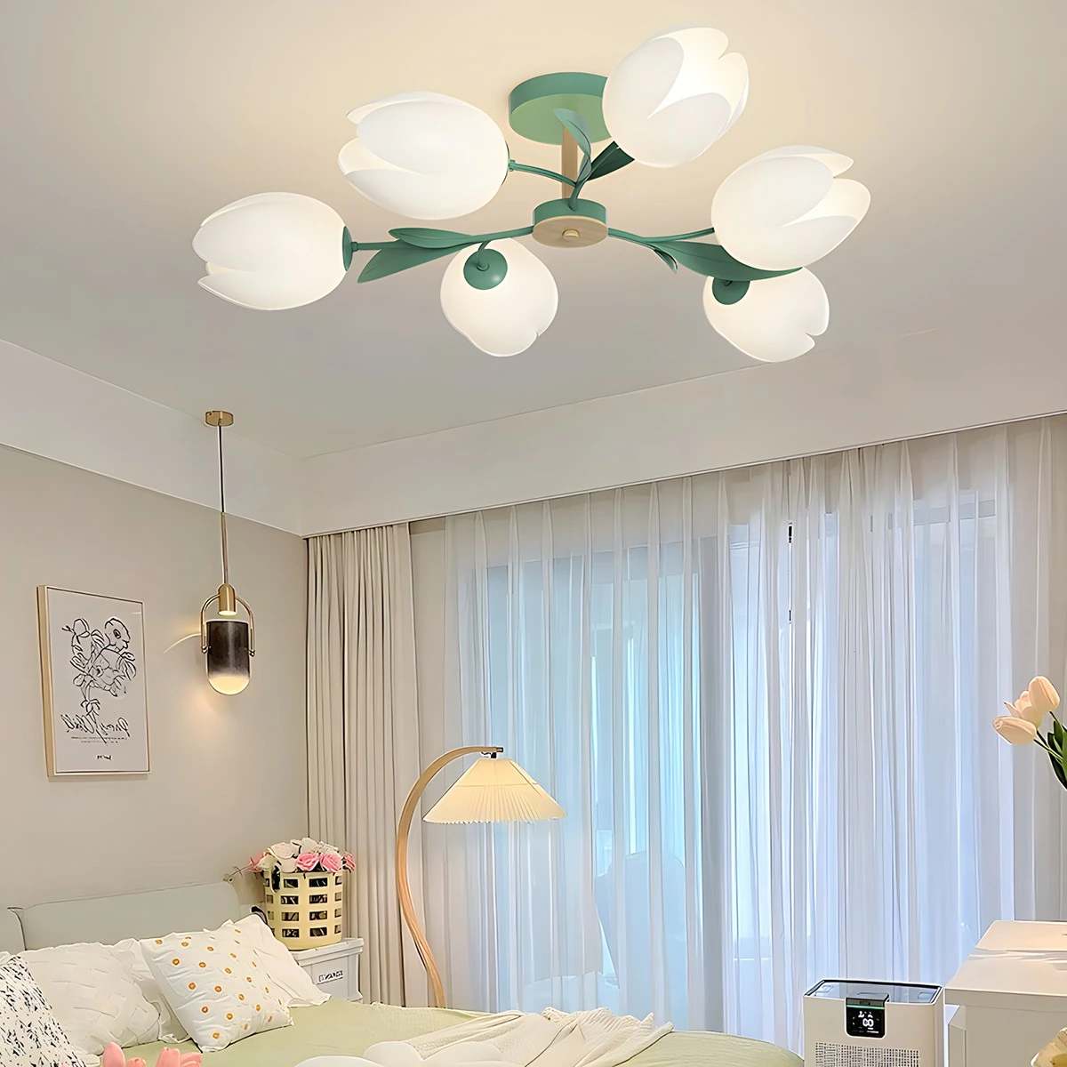 flairel Magnolia Bud Living Room Chandelier