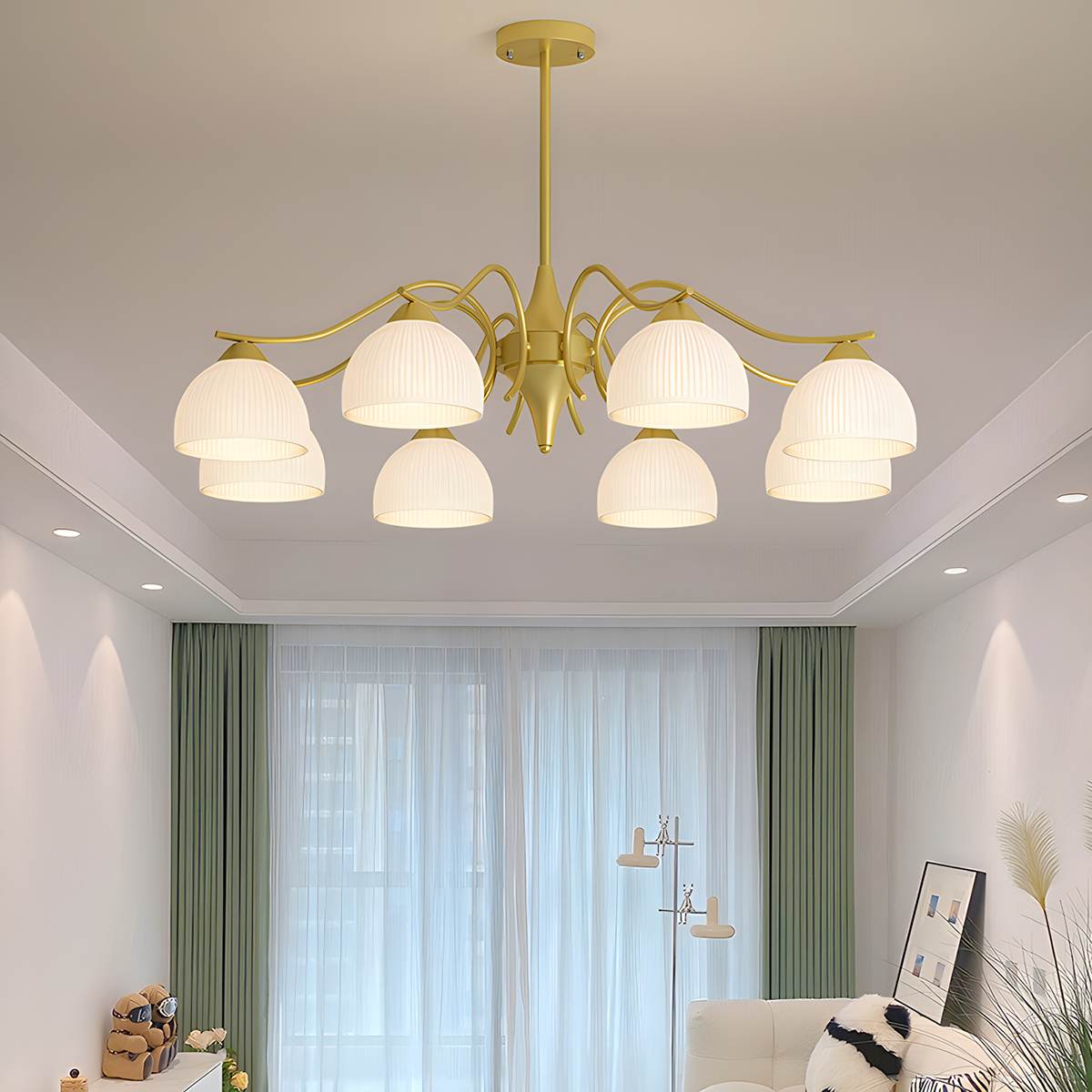 flairel French Pastoral Living Room Chandelier