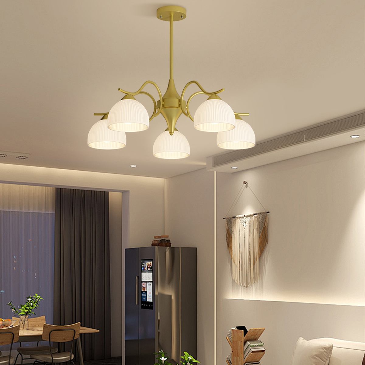 flairel French Pastoral Living Room Chandelier