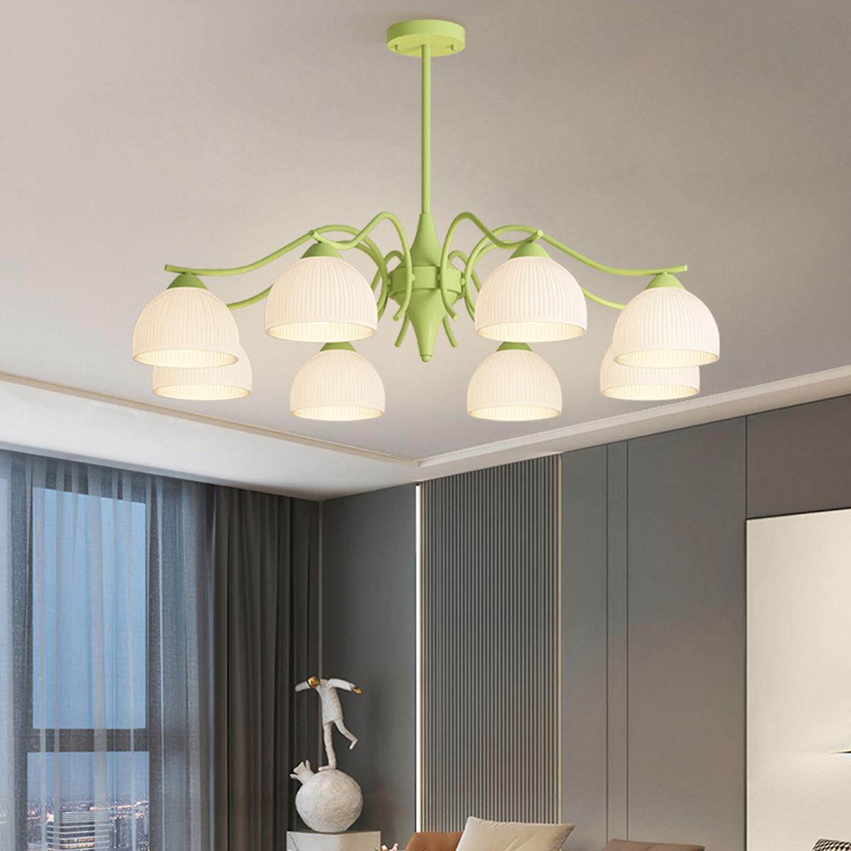 flairel French Pastoral Living Room Chandelier
