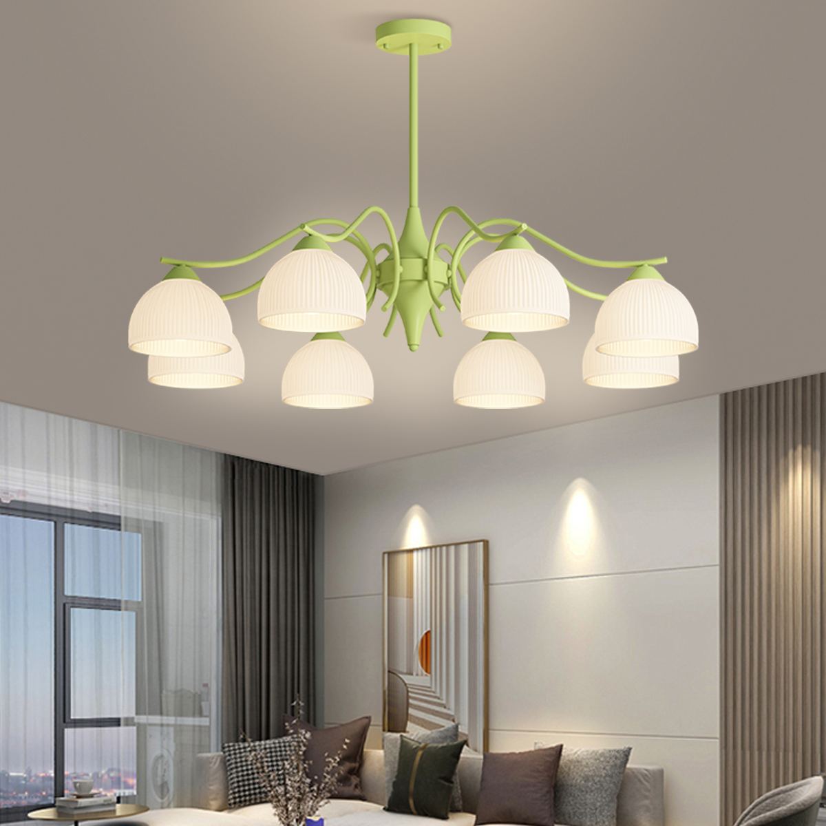 flairel French Pastoral Living Room Chandelier