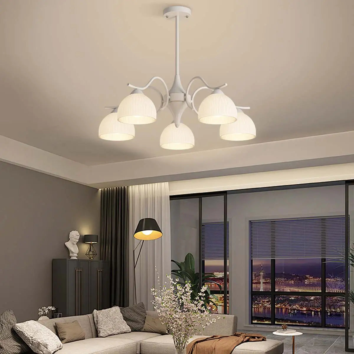 flairel French Pastoral Living Room Chandelier