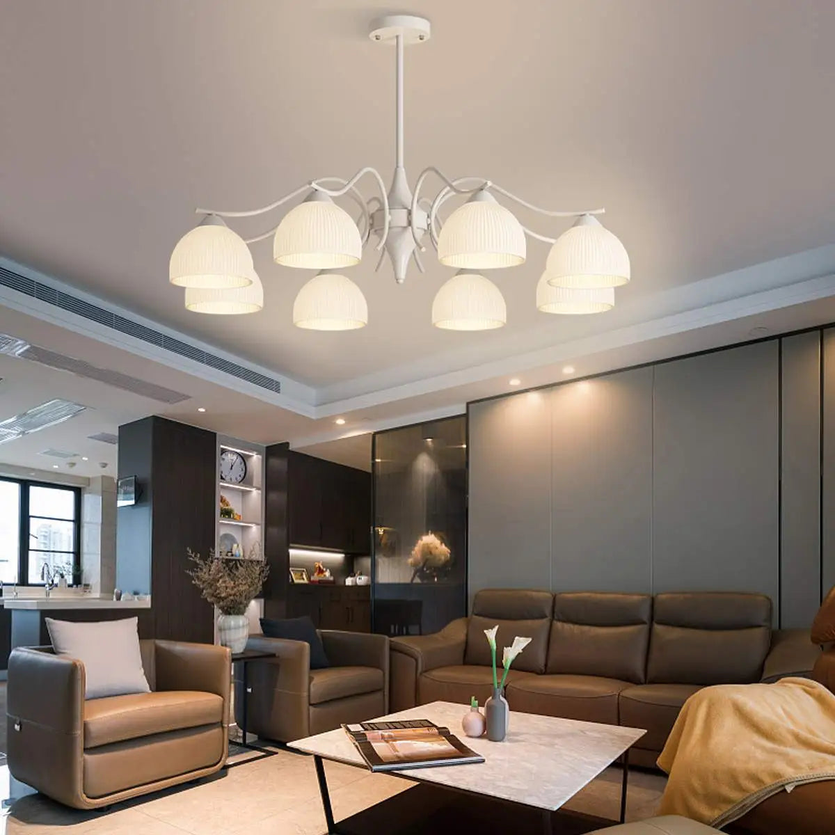 flairel French Pastoral Living Room Chandelier