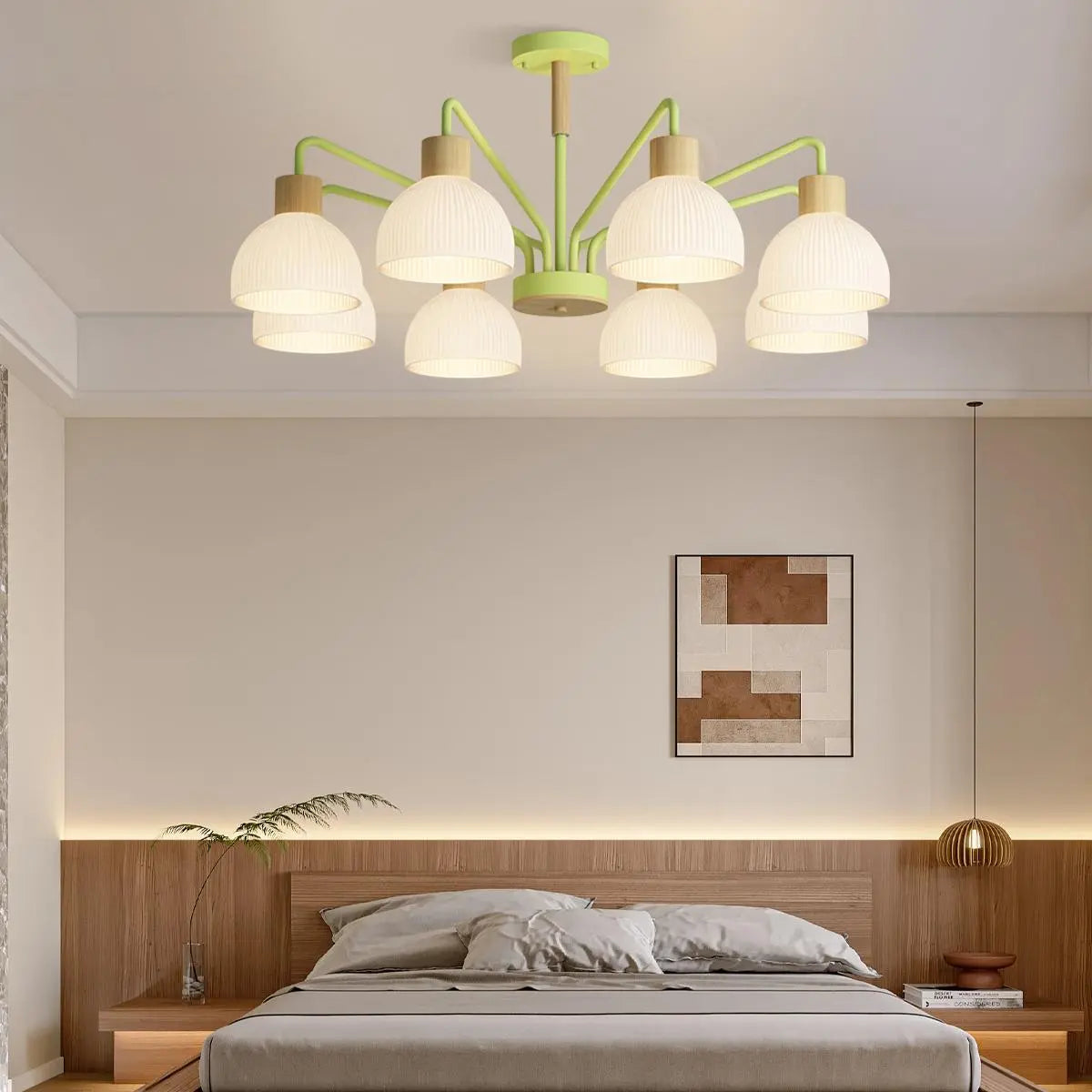flairel American Country Retro Living Room Chandelier