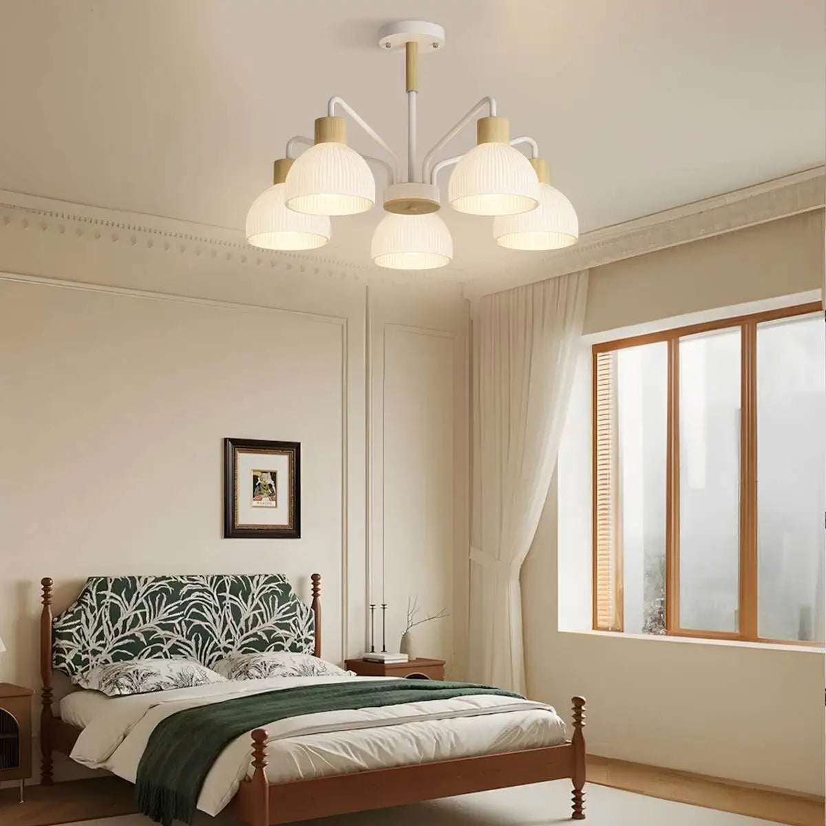 flairel American Country Retro Living Room Chandelier