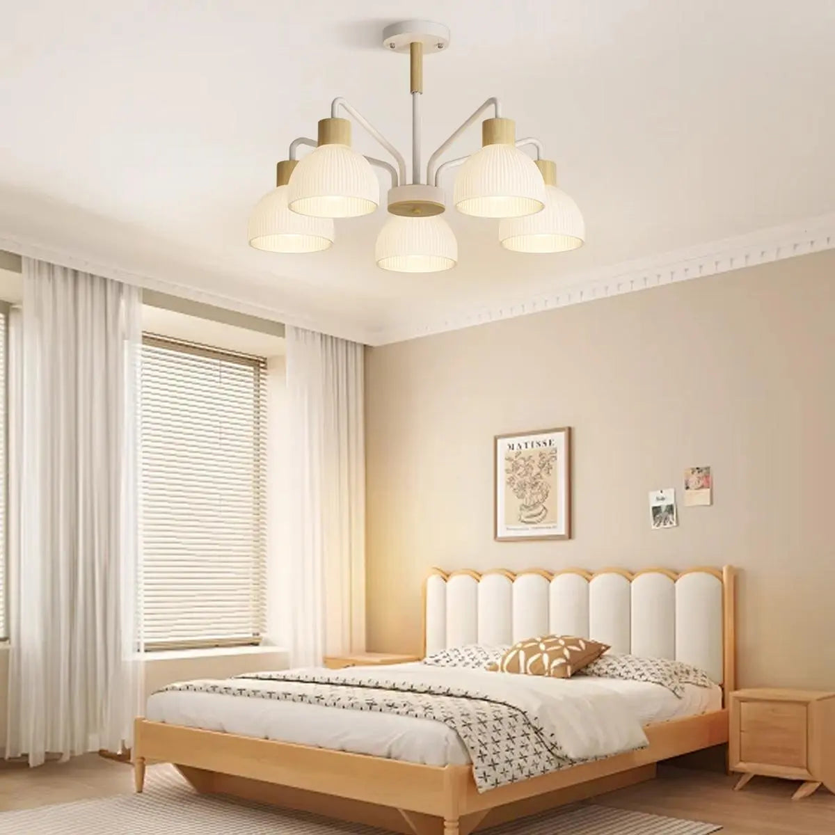 flairel American Country Retro Living Room Chandelier