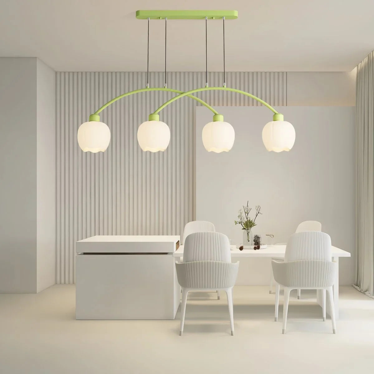 flairel Nordic Simple 3-4 Head Flower Chandelier