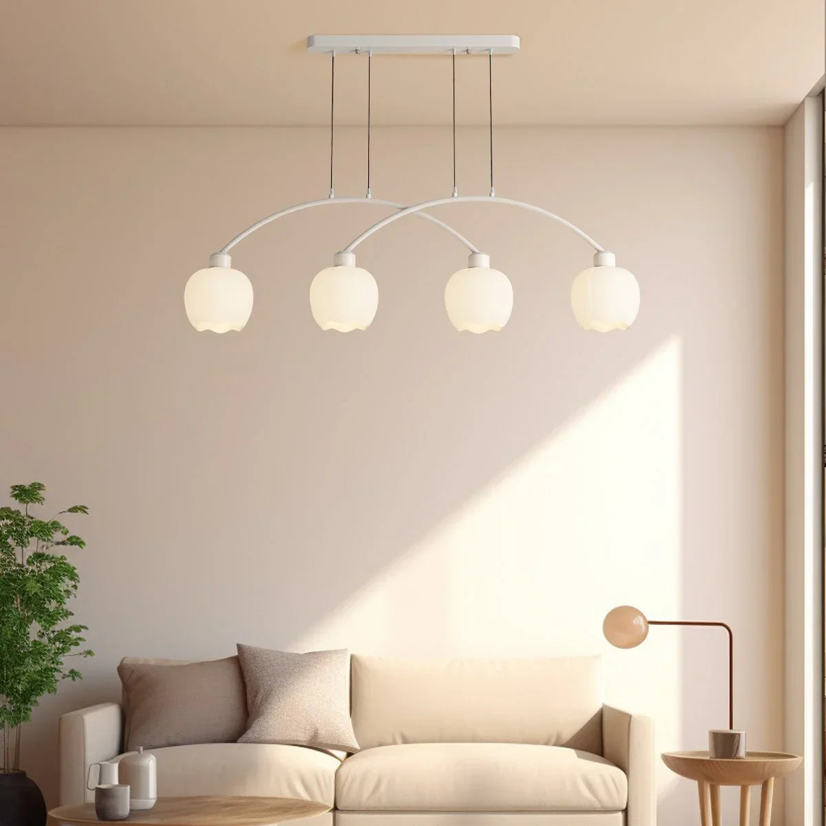 flairel Nordic Simple 3-4 Head Flower Chandelier
