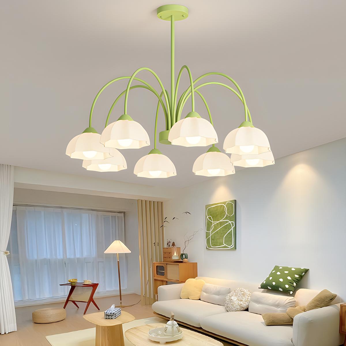 flairel Nordic Modern Light Luxury Flower Chandelier