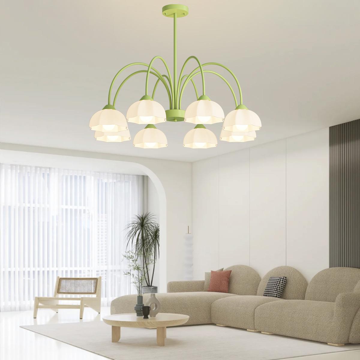 flairel Nordic Modern Light Luxury Flower Chandelier