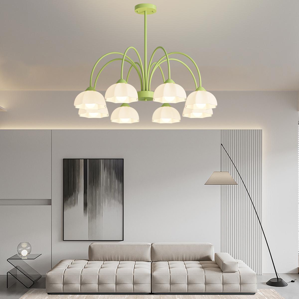 flairel Nordic Modern Light Luxury Flower Chandelier