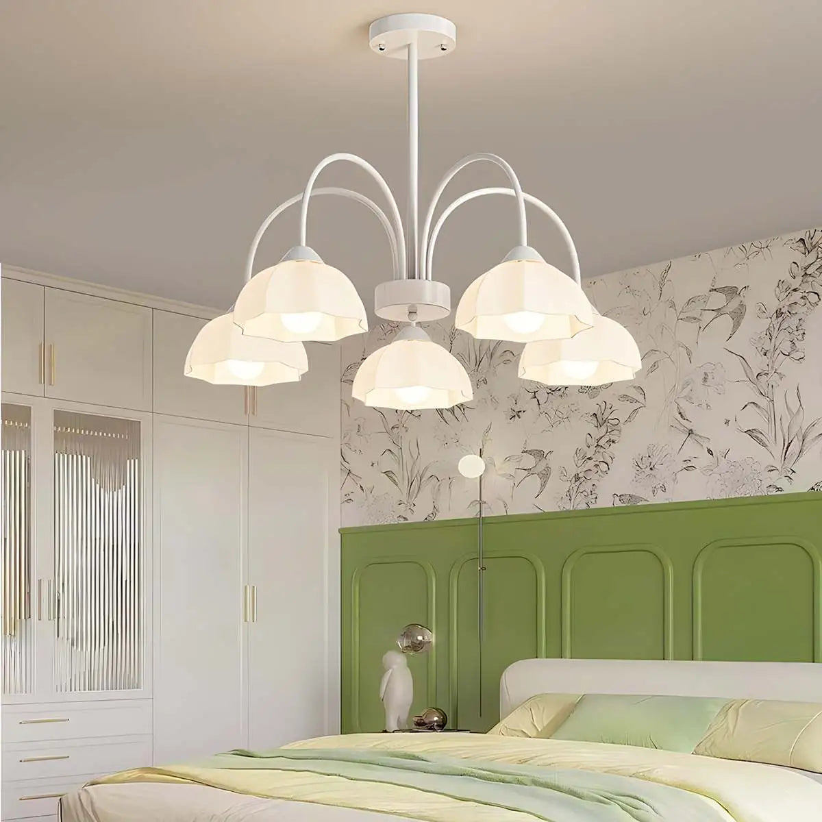 flairel Nordic Modern Light Luxury Flower Chandelier