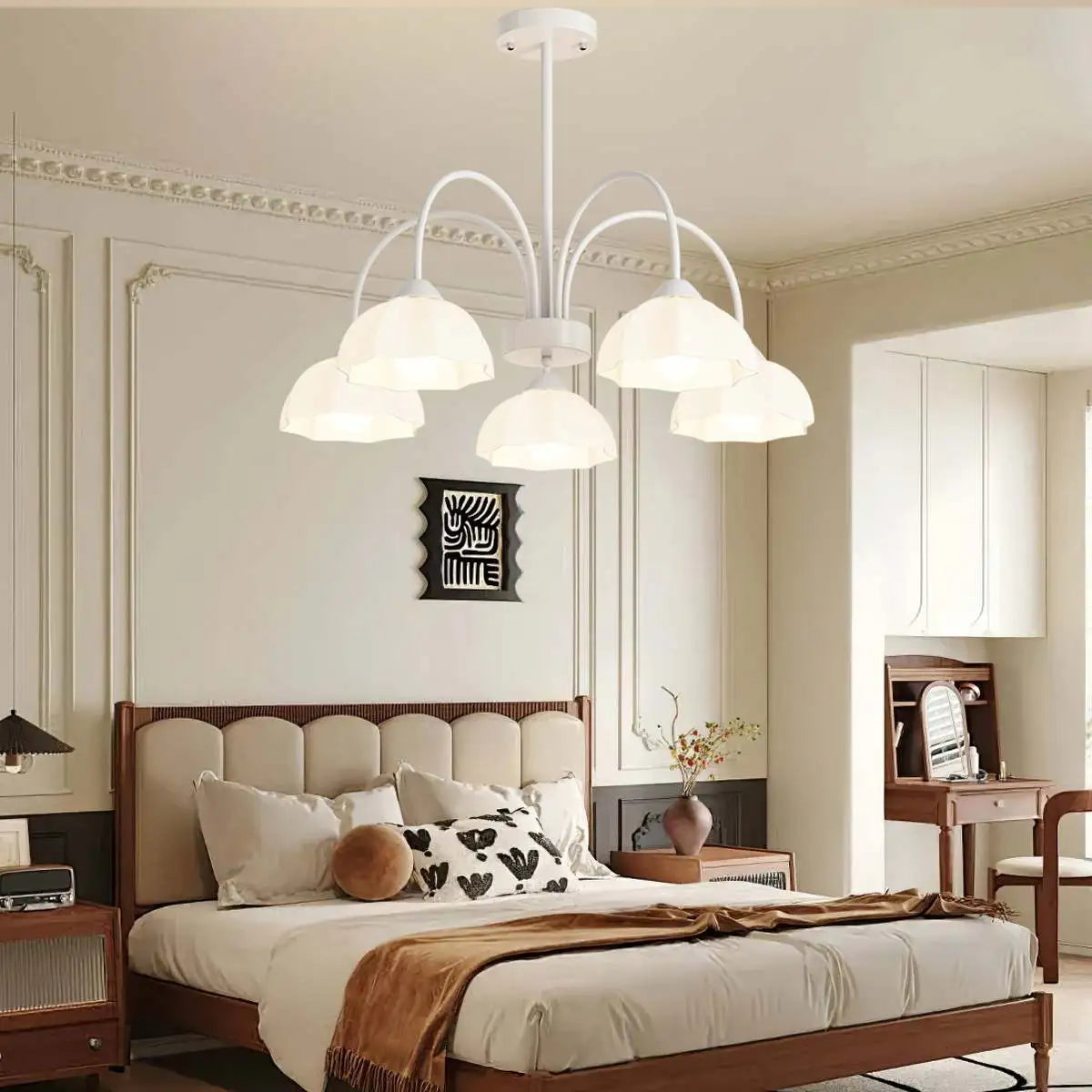 flairel Nordic Modern Light Luxury Flower Chandelier
