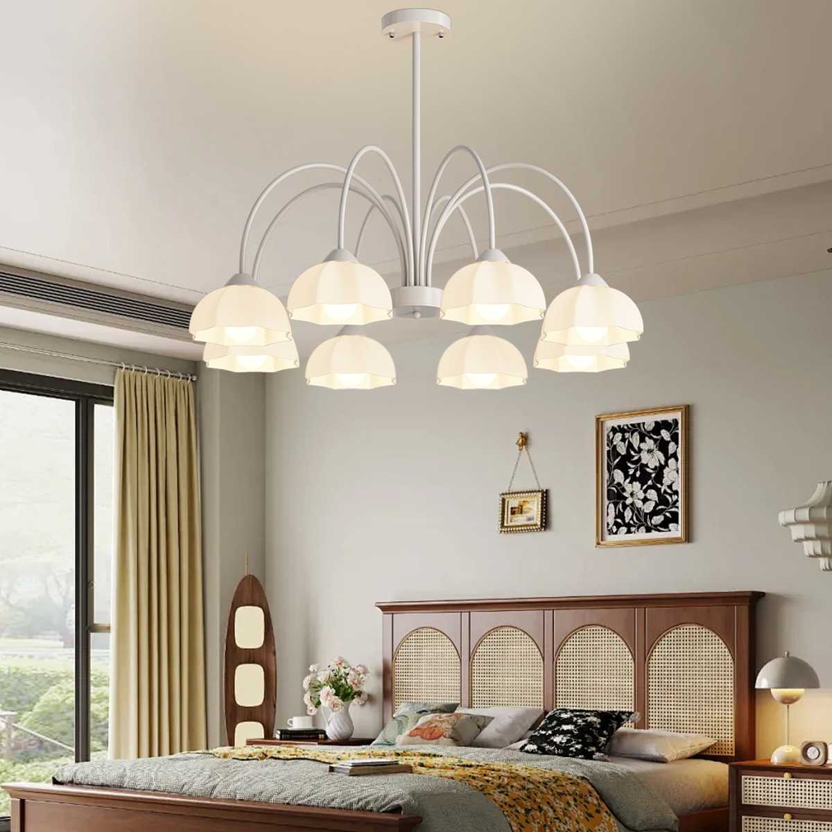 flairel Nordic Modern Light Luxury Flower Chandelier