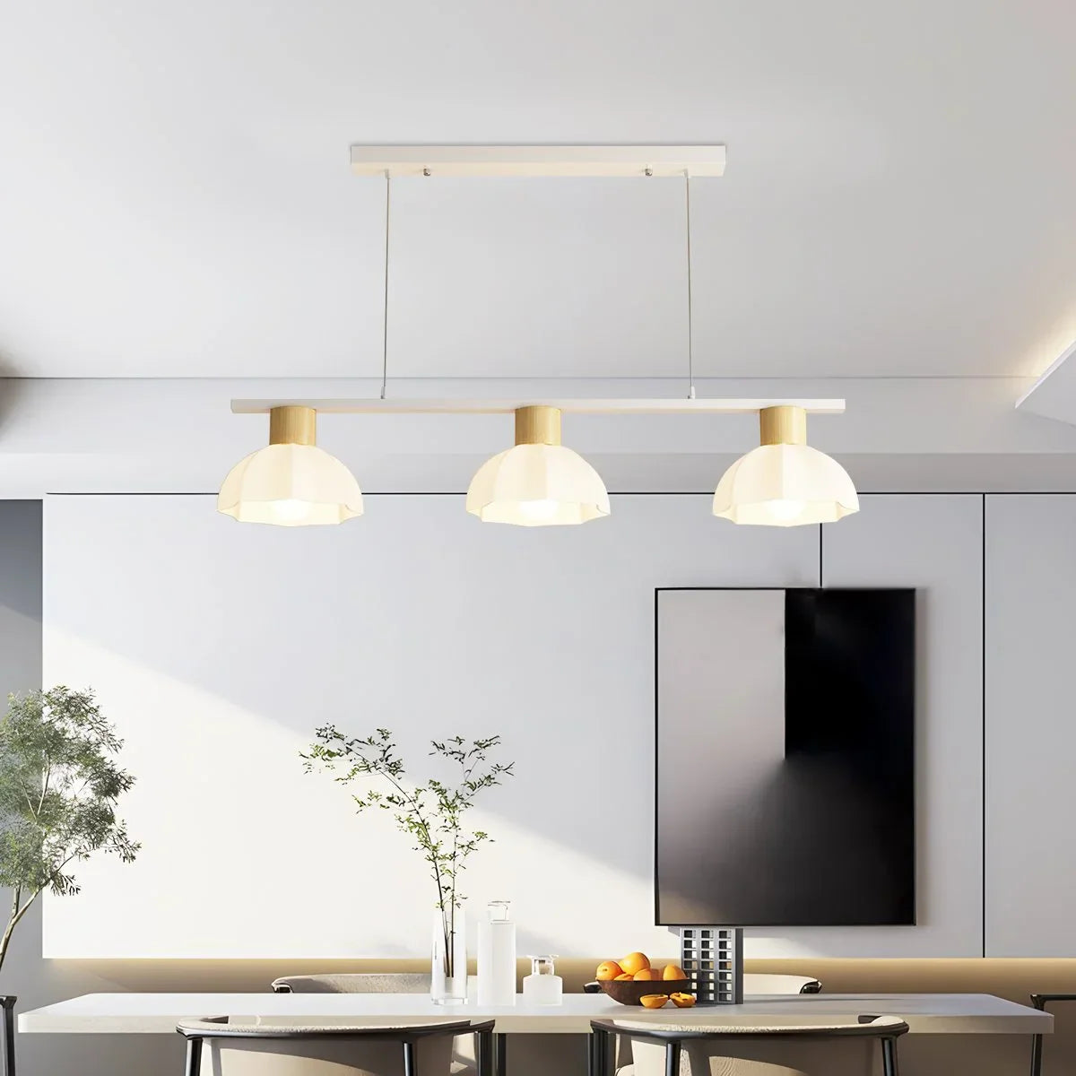 flairel Creative Retro 3-Head Flower Chandelier