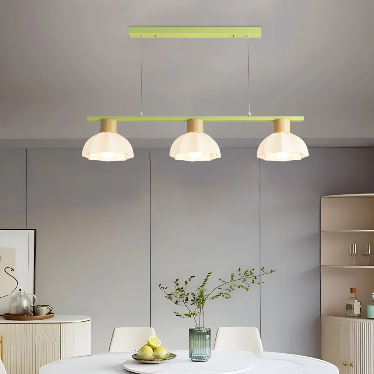 flairel Creative Retro 3-Head Flower Chandelier