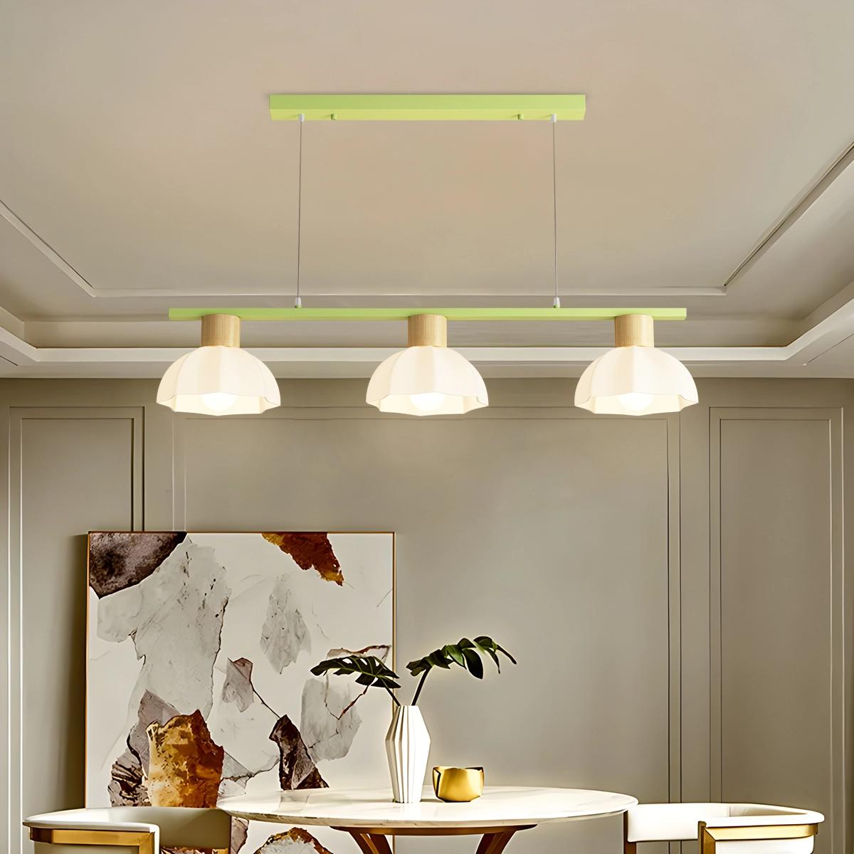 flairel Creative Retro 3-Head Flower Chandelier
