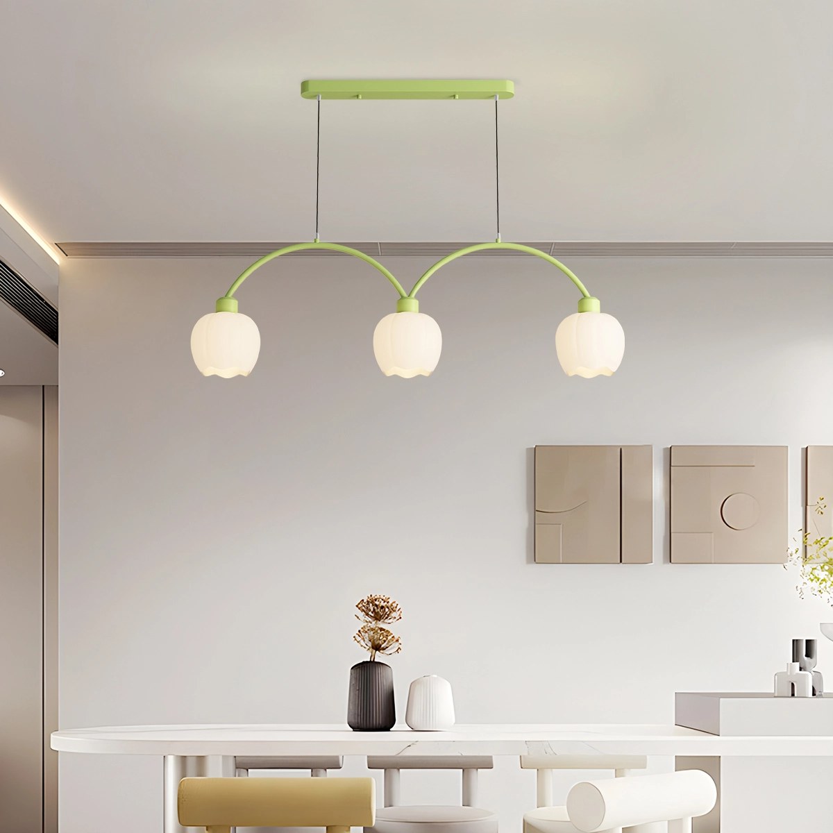 flairel Nordic Simple 3-4 Head Flower Chandelier