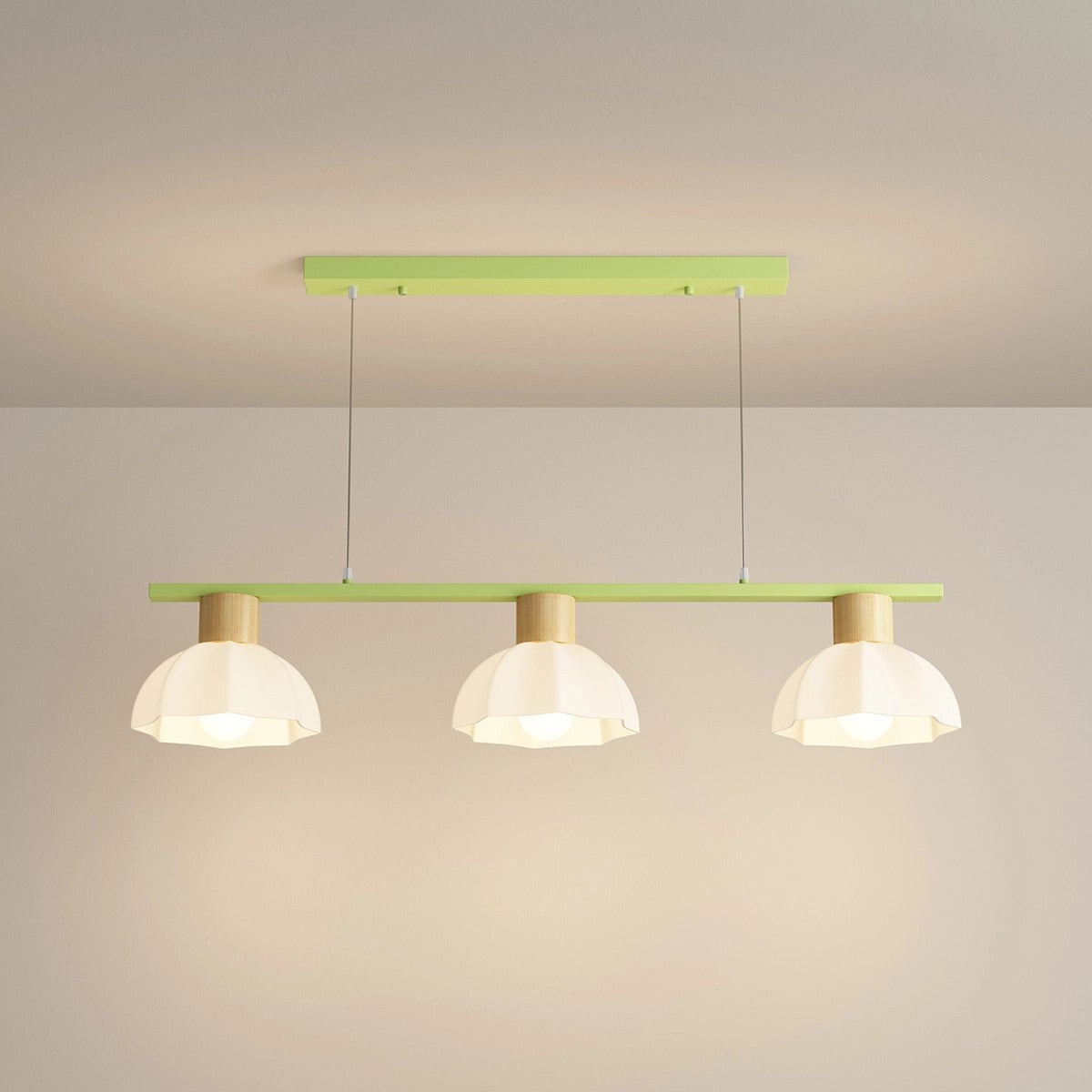 flairel Creative Retro 3-Head Flower Chandelier