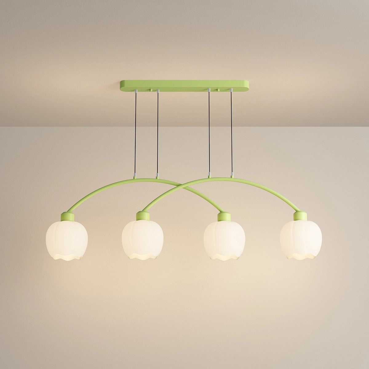flairel Nordic Simple 3-4 Head Flower Chandelier