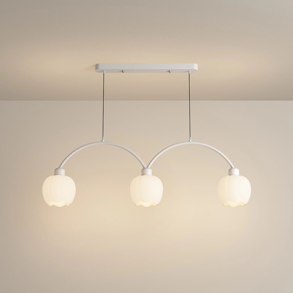 flairel Nordic Simple 3-4 Head Flower Chandelier