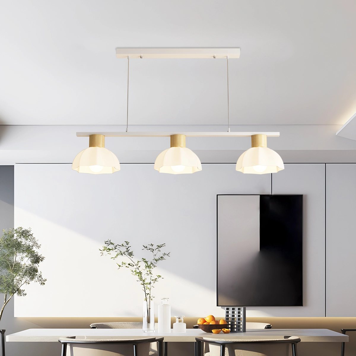 flairel Creative Retro 3-Head Flower Chandelier