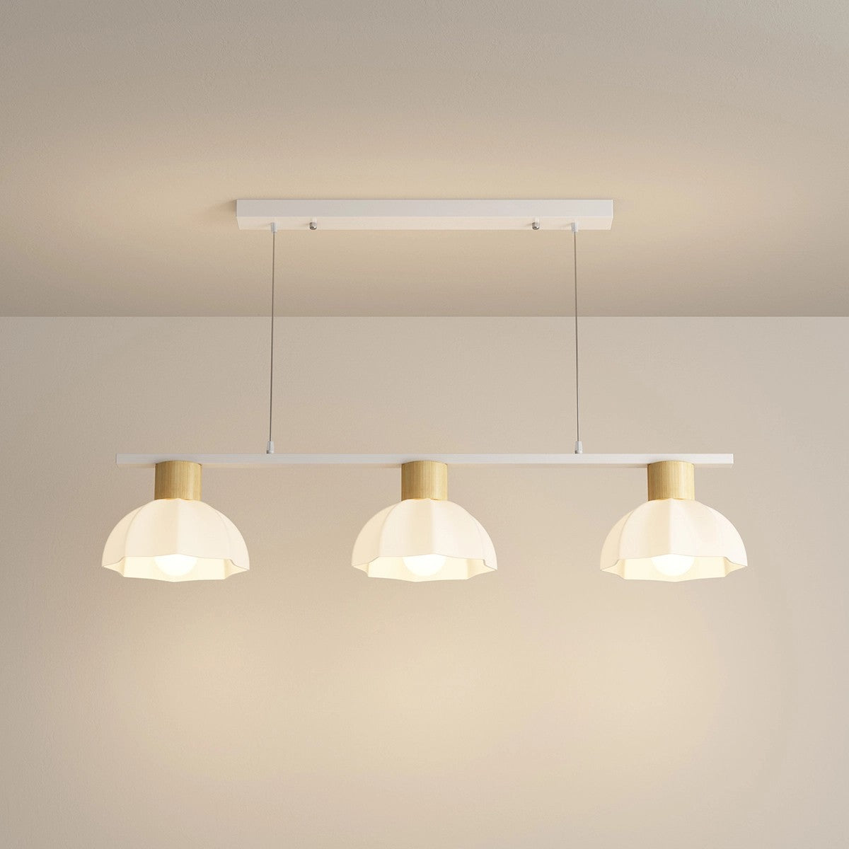 flairel Creative Retro 3-Head Flower Chandelier