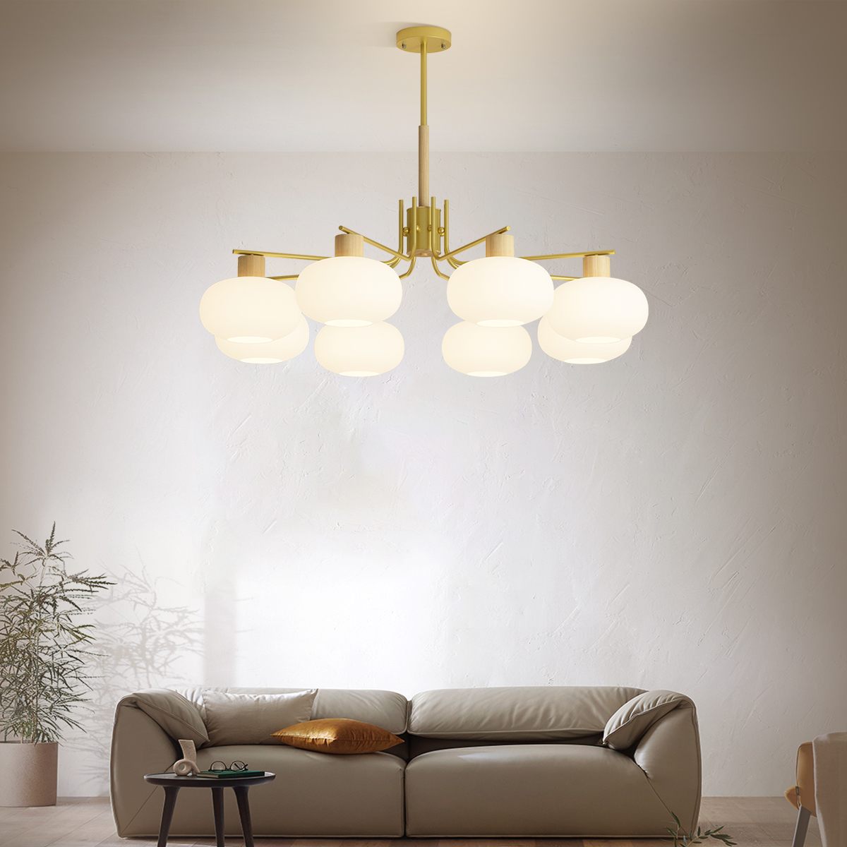 flairel Pastoral American Retro Flower Chandelier