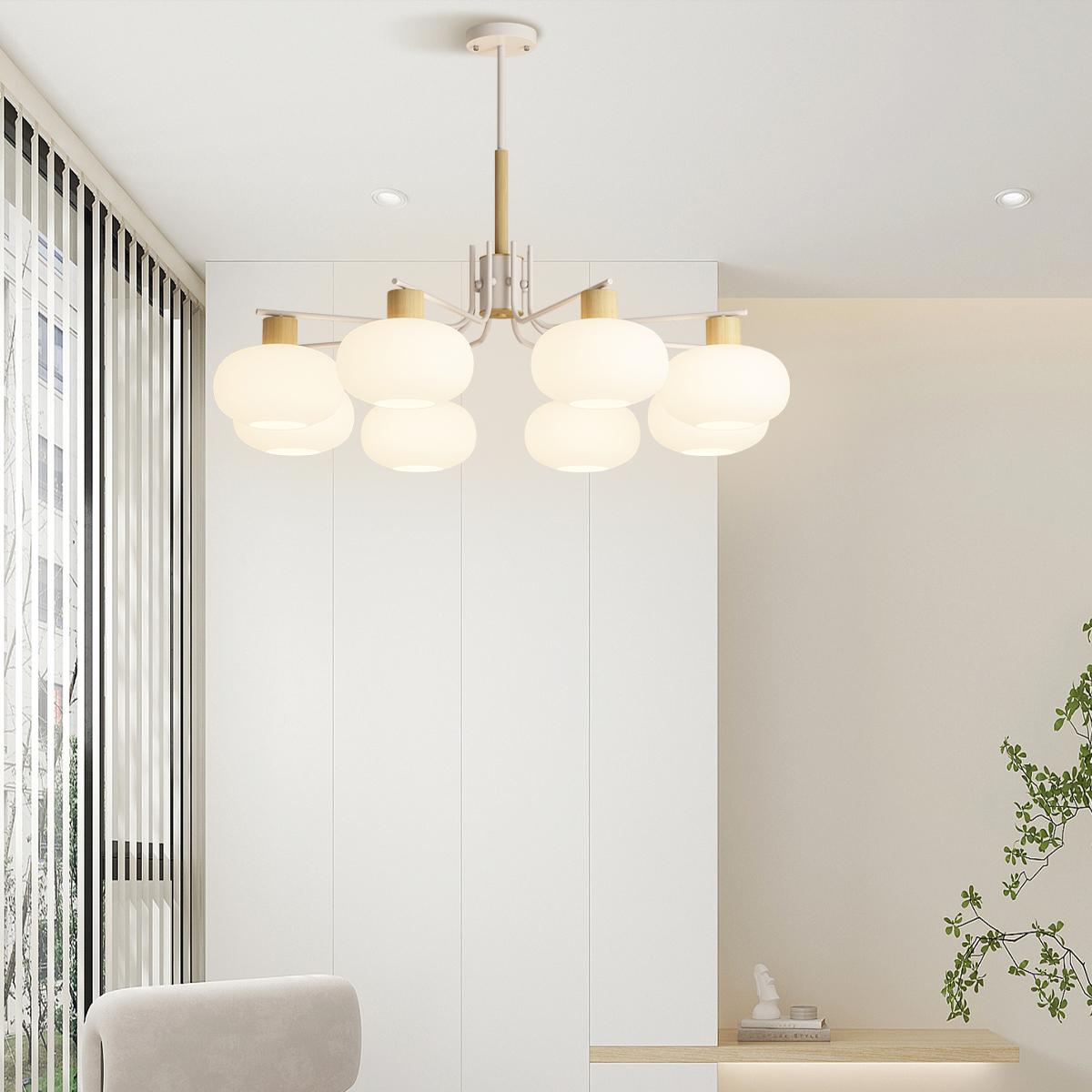 flairel Pastoral American Retro Flower Chandelier