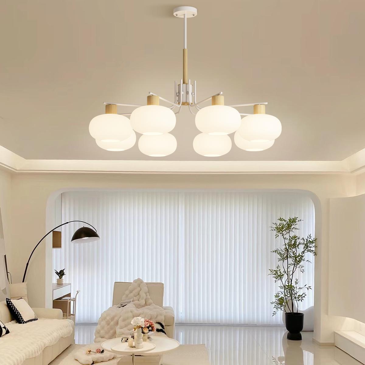 flairel Pastoral American Retro Flower Chandelier
