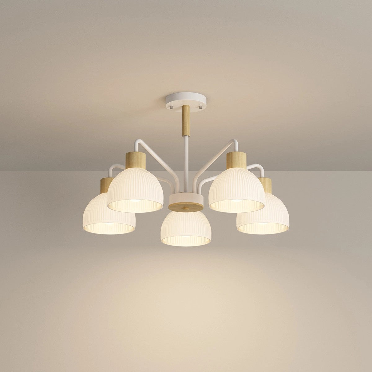 flairel American Country Retro Living Room Chandelier