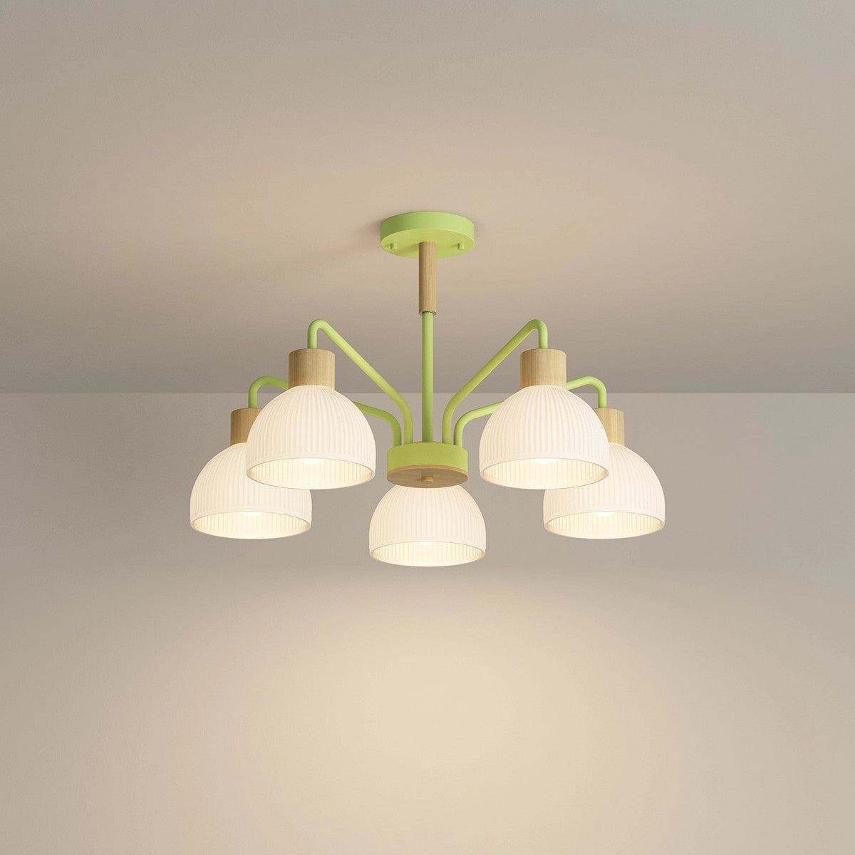 flairel American Country Retro Living Room Chandelier