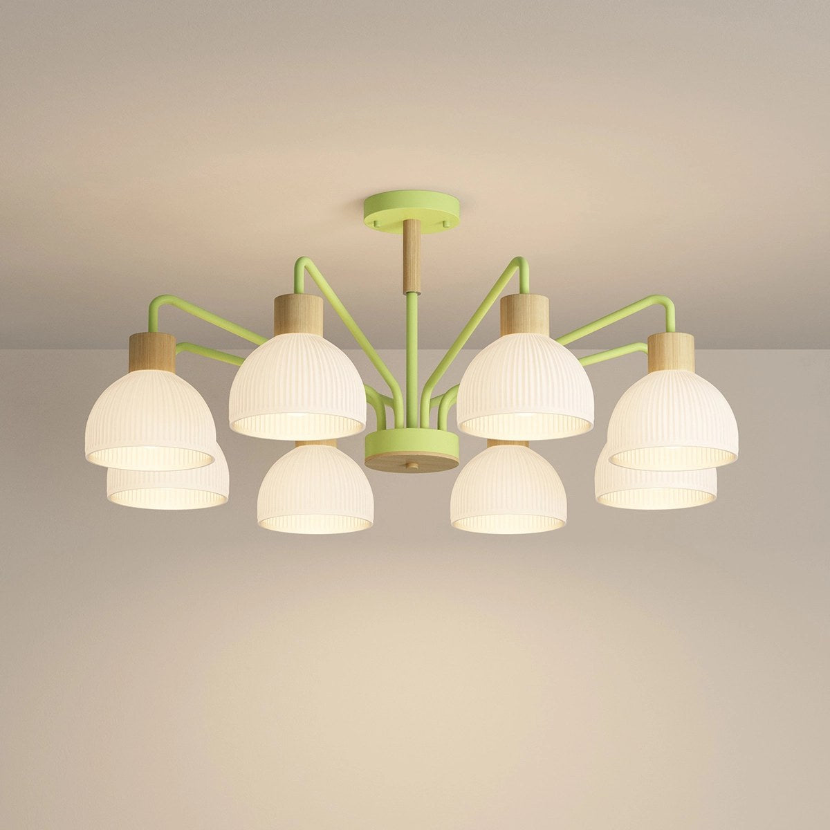 flairel American Country Retro Living Room Chandelier