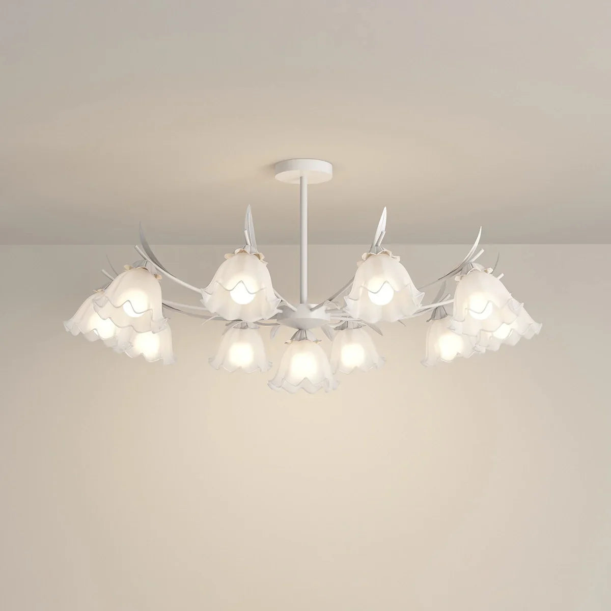 flairel French Vintage Lily of the Valley Flower Chandelier