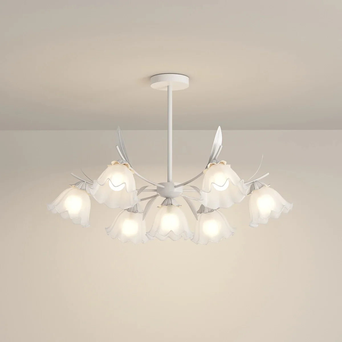 flairel French Vintage Lily of the Valley Flower Chandelier