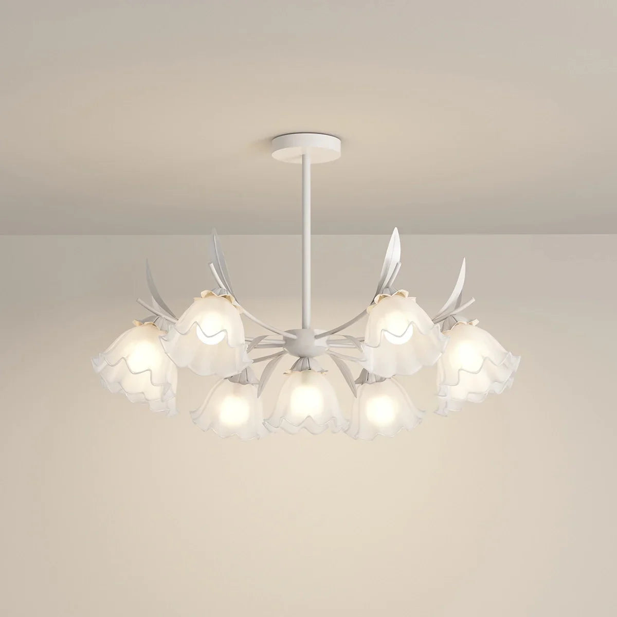 flairel French Vintage Lily of the Valley Flower Chandelier