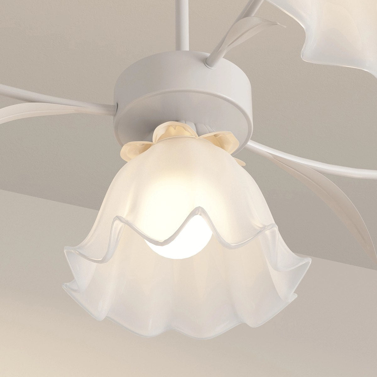 flairel French Vintage Lily of the Valley Flower Chandelier