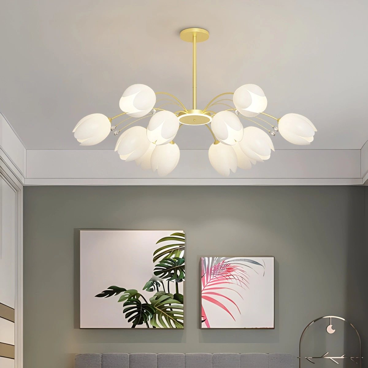 flairel Nordic Simple Flower Chandelier